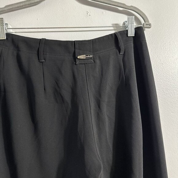 Jamie Sadock Black Golf Women's Mid-Rise Flat-Front Wide Leg Pants Pockets Sz 2‎ - Picture 5 of 7